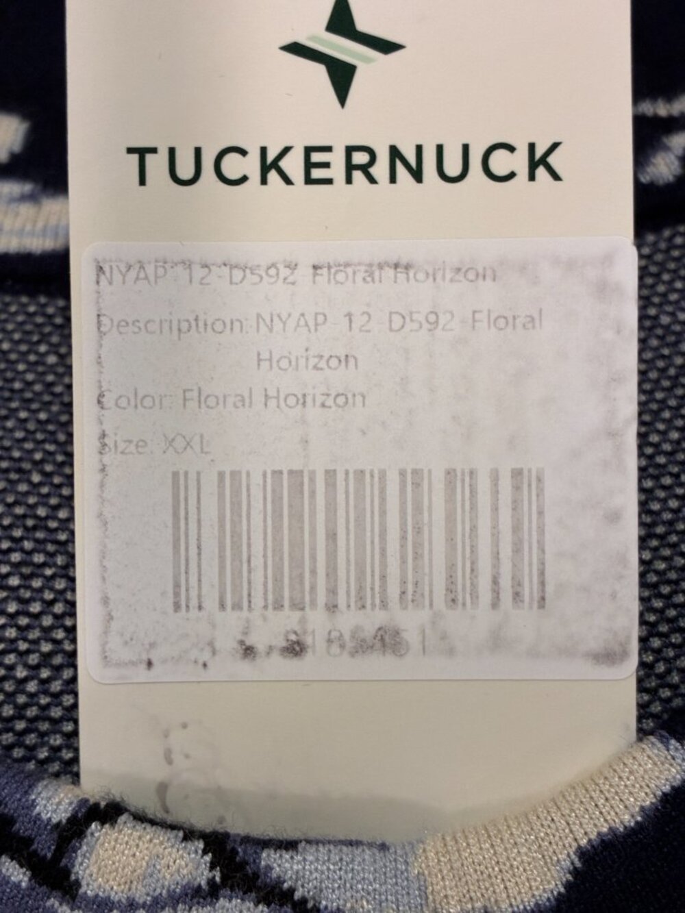 TUCKERNUCK Marie Sleeveless Sweater Dress Navy/Ivory Floral Women XXL - Picture 8 of 11
